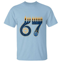 Funny 67 Hanukkah T Shirt Chanukah Menorah Dreidel Star Of David Six Seven Meme - Wonder Print Shop