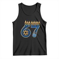 Funny 67 Hanukkah Tank Top Chanukah Menorah Dreidel Star Of David Six Seven Meme - Wonder Print Shop