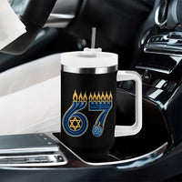 Funny 67 Hanukkah Tumbler With Handle Chanukah Menorah Dreidel Star Of David Six Seven Meme - Wonder Print Shop