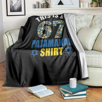 Funny 67 Hanukkah Throw Blanket This Is My 67 Pajamakah Gift - Wonder Print Shop