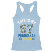 Funny 67 Hanukkah Racerback Tank Top This Is My 67 Pajamakah Gift - Wonder Print Shop
