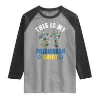 Funny 67 Hanukkah Raglan Shirt This Is My 67 Pajamakah Gift - Wonder Print Shop
