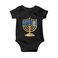 Funny 67 Hanukkah Baby Onesie Chanukah Menorah Sixth Seventh Night - Wonder Print Shop