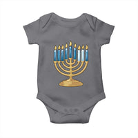 Funny 67 Hanukkah Baby Onesie Chanukah Menorah Sixth Seventh Night - Wonder Print Shop