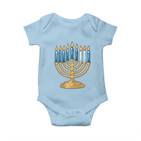 Funny 67 Hanukkah Baby Onesie Chanukah Menorah Sixth Seventh Night - Wonder Print Shop