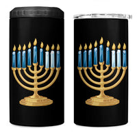 Funny 67 Hanukkah 4 in 1 Can Cooler Tumbler Chanukah Menorah Sixth Seventh Night - Wonder Print Shop