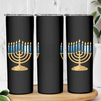 Funny 67 Hanukkah Skinny Tumbler Chanukah Menorah Sixth Seventh Night - Wonder Print Shop