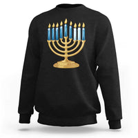 Funny 67 Hanukkah Sweatshirt Chanukah Menorah Sixth Seventh Night - Wonder Print Shop