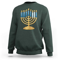 Funny 67 Hanukkah Sweatshirt Chanukah Menorah Sixth Seventh Night - Wonder Print Shop