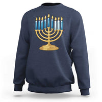 Funny 67 Hanukkah Sweatshirt Chanukah Menorah Sixth Seventh Night - Wonder Print Shop