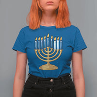 Funny 67 Hanukkah T Shirt For Women Chanukah Menorah Sixth Seventh Night - Wonder Print Shop