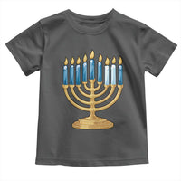 Funny 67 Hanukkah Toddler T Shirt Chanukah Menorah Sixth Seventh Night - Wonder Print Shop