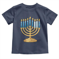 Funny 67 Hanukkah Toddler T Shirt Chanukah Menorah Sixth Seventh Night - Wonder Print Shop