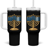 Funny 67 Hanukkah Tumbler With Handle Chanukah Menorah Sixth Seventh Night - Wonder Print Shop
