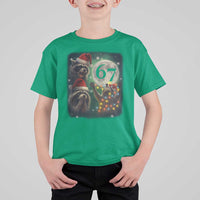 Funny Christmas Three Raccoons 67 T Shirt For Kid Trash Panda Moon Howling Six Seven Meme - Wonder Print Shop