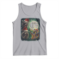 Funny Christmas Three Raccoons 67 Tank Top Trash Panda Moon Howling Six Seven Meme - Wonder Print Shop