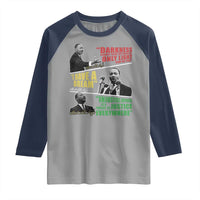 Martin Luther King MLK Quotes Black History Leaders Raglan Shirt