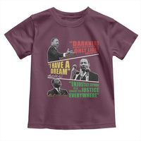 Martin Luther King MLK Quotes Black History Leaders Toddler T Shirt