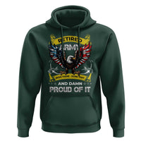 Retired Army Been There Done That And Damn Proud Of It Hoodie Veteran Bald Eagle American Flag