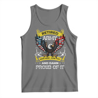 Retired Army Been There Done That And Damn Proud Of It Tank Top Veteran Bald Eagle American Flag