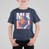 MLK Day I Have A Dream T Shirt For Kid Martin Luther King Vintage American Flag Black History Month