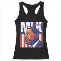 MLK Day I Have A Dream Racerback Tank Top Martin Luther King Vintage American Flag Black History Month