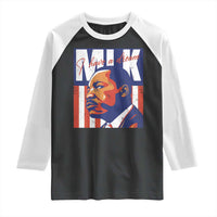 MLK Day I Have A Dream Raglan Shirt Martin Luther King Vintage American Flag Black History Month