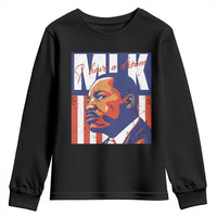 MLK Day I Have A Dream Youth Sweatshirt Martin Luther King Vintage American Flag Black History Month