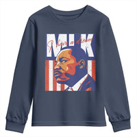 MLK Day I Have A Dream Youth Sweatshirt Martin Luther King Vintage American Flag Black History Month