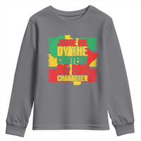 MLK Day Judge Me By The Content Of My Character Youth Sweatshirt Martin Luther King Africa Map Black History Month