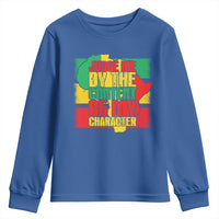 MLK Day Judge Me By The Content Of My Character Youth Sweatshirt Martin Luther King Africa Map Black History Month