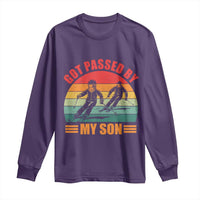 Funny Skiing Ski Dad Long Sleeve Shirt Got Passed By My Son Retro Vintage - Wonder Print Shop