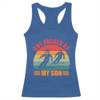 Funny Skiing Ski Dad Racerback Tank Top Got Passed By My Son Retro Vintage - Wonder Print Shop