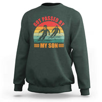 Funny Skiing Ski Dad Sweatshirt Got Passed By My Son Retro Vintage - Wonder Print Shop