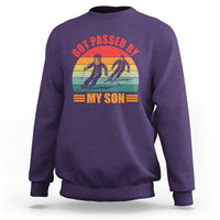 Funny Skiing Ski Dad Sweatshirt Got Passed By My Son Retro Vintage - Wonder Print Shop