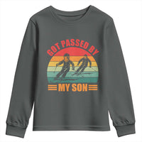 Funny Skiing Ski Dad Youth Sweatshirt Got Passed By My Son Retro Vintage - Wonder Print Shop