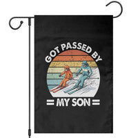Funny Ski Dad Garden Flag Got Passed By My Son Retro Vintage - Wonder Print Shop