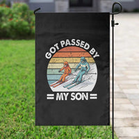 Funny Ski Dad Garden Flag Got Passed By My Son Retro Vintage - Wonder Print Shop