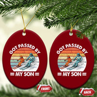 Funny Ski Dad Ceramic Ornament Got Passed By My Son Retro Vintage - Wonder Print Shop