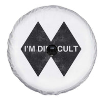 Funny I Am Difficult Double Black Diamond Ski Snowboard Spare Tire Cover - Wonder Print Shop