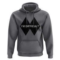 Funny I Am Difficult Double Black Diamond Ski Snowboard Hoodie - Wonder Print Shop