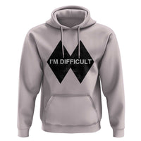 Funny I Am Difficult Double Black Diamond Ski Snowboard Hoodie - Wonder Print Shop
