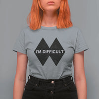 Funny I Am Difficult Double Black Diamond Ski Snowboard T Shirt For Women - Wonder Print Shop