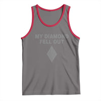 Funny Skiing Snowboarding Tank Top My Diamond Fell Out Ski Puns Double Black Diamond - Wonder Print Shop