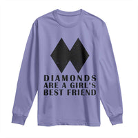 Funny Skiing Snowboarding Long Sleeve Shirt Diamonds Are A Girls Best Friend