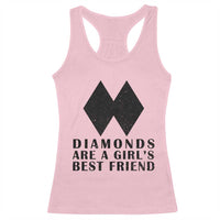 Funny Skiing Snowboarding Racerback Tank Top Diamonds Are A Girls Best Friend
