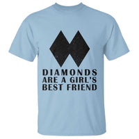 Funny Skiing Snowboarding T Shirt Diamonds Are A Girls Best Friend