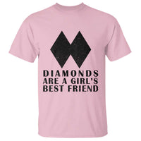 Funny Skiing Snowboarding T Shirt Diamonds Are A Girls Best Friend