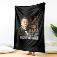 Booker Taliaferro Washington Throw Blanket A Lie Doesn't Become Truth Black History Month