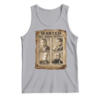Black Leaders Tank Top Wanted Civil Rights Heroes MLK Malcolm X Web John Lewis